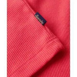 Débardeur en coton bio à liseré en dentelle femme Superdry Vintage image-3