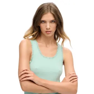 Débardeur à liseré en dentelle femme Superdry Vintage Athletic Essentials image-3