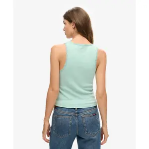 Débardeur à liseré en dentelle femme Superdry Vintage Athletic Essentials image-2