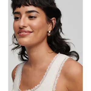 Débardeur en coton bio à liseré en dentelle femme Superdry Vintage image-2