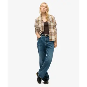 Kurzes Top mit Spitzenbesatz für Frauen Superdry Essential image-3