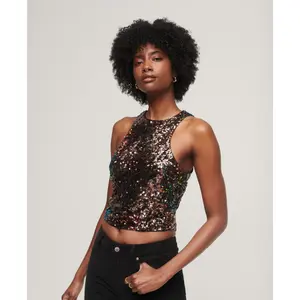 Sequin tank top Superdry Racer image-1
