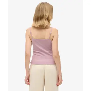 Top de canalé fino para mujer Superdry image-3