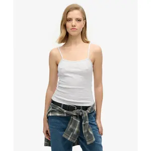 Top de canalé fino para mujer Superdry image-1