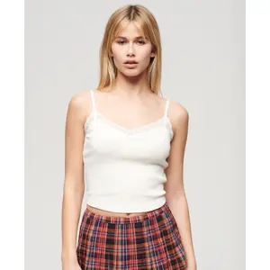 Spitzenbesatz Kurztop Damen Superdry Athletic Essentials image-2