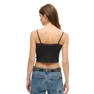 Spitzenbesatz Kurztop Damen Superdry Athletic Essentials image-2