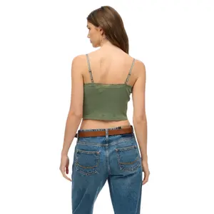 Spitzenbesatz Kurztop Damen Superdry Athletic Essentials image-3