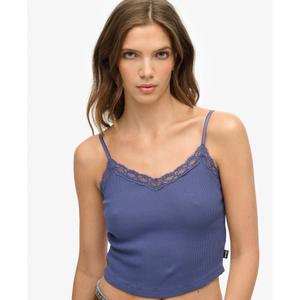 Spitzenbesatz Kurztop Damen Superdry Athletic Essentials image-4