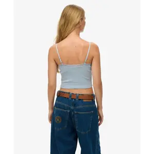 Spitzenbesatz Kurztop Damen Superdry Athletic Essentials image-2