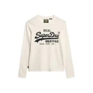 Camiseta de manga larga con estampado gráfico y logo vintage para mujer. Superdry image-0