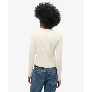 Camiseta slim fit de manga larga para mujer Superdry Athletic Essentials Ringer image-3