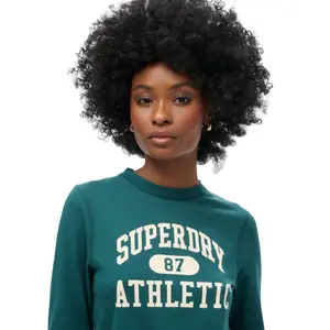 Camiseta slim fit de manga larga para mujer Superdry Athletic Essentials Ringer image-4