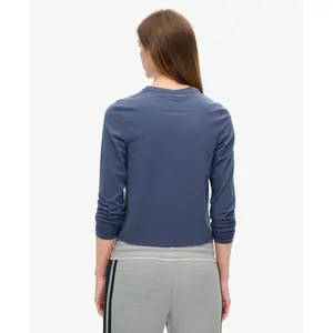 Camiseta slim fit de manga larga para mujer Superdry Athletic Essentials Ringer image-3