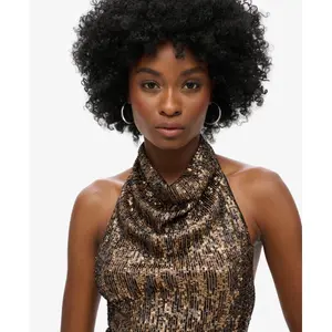 Blusa de costas nu com lantejoulas e decote bateau mulher Superdry image-5