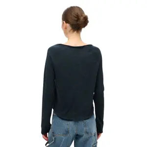 Dames t-shirt met lange mouwen van French Terry Superdry image-3
