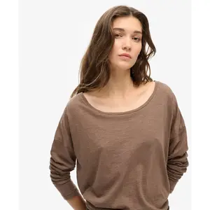 Camiseta de manga larga de jersey para mujer Superdry image-4