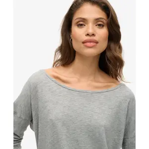 Camiseta de manga larga de jersey para mujer Superdry image-4