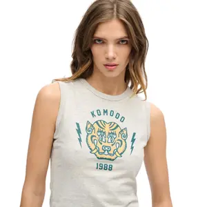 Tampo do tanque de emagrecimento feminino Superdry Komodo Tiger image-4