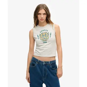 Tampo do tanque de emagrecimento feminino Superdry Komodo Tiger image-1