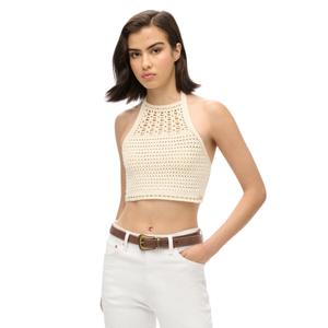 Kort topp med öppen rygg i virkat för kvinnor Superdry image-1