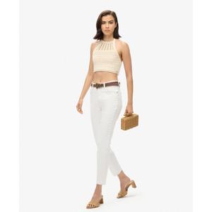 Kort topp med öppen rygg i virkat för kvinnor Superdry image-2