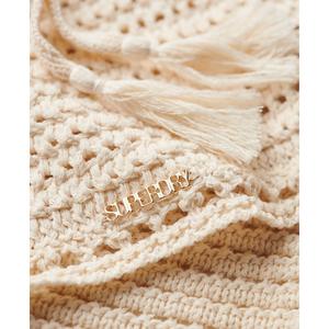 Kort topp med öppen rygg i virkat för kvinnor Superdry image-5