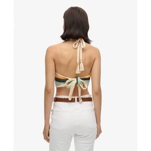 Croppad t-shirt med spets för damer Superdry image-2