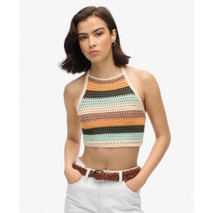 Croppad t-shirt med spets för damer Superdry image-1