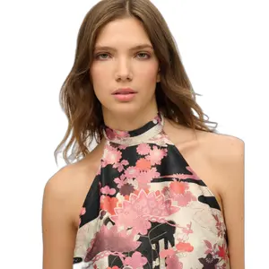 Sleeveless jacquard blouse for women Superdry image-4