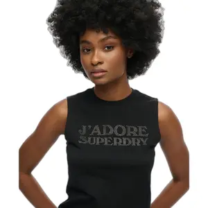 Camiseta de tirantes para mujer Superdry Luxe image-3
