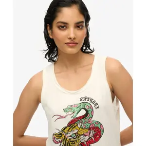 Women's sleeveless top Superdry Neo Trad Tattoo image-4