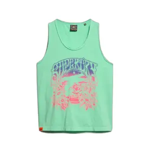Camiseta de tirantes para mujer Superdry Psych Surf Graphic Racer image-0