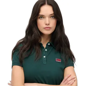 Patterned women's polo shirt Superdry Athletic Essentials image-3