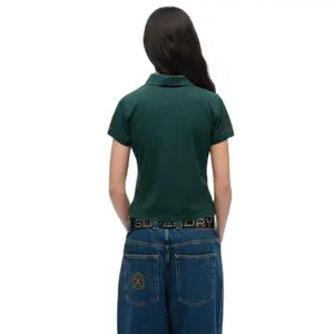 Patterned women's polo shirt Superdry Athletic Essentials image-2