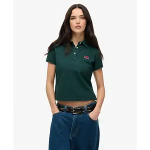 Patterned women's polo shirt Superdry Athletic Essentials image-1