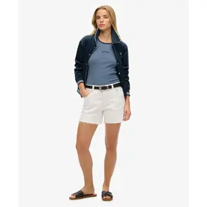 Camisola de alças riscada com costas nadador e logo para mulher Superdry Essential image-3