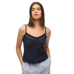 Débardeur boutonné à dentelle femme Superdry Caraco image-2