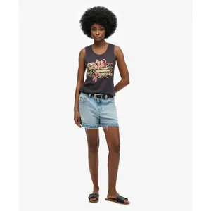 Camiseta de tirantes para mujer Superdry Vintage Logo Tokyo image-1