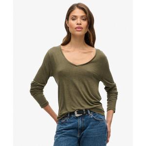 T-Shirt mit langen Ärmeln für Damen Superdry Jersey image-4