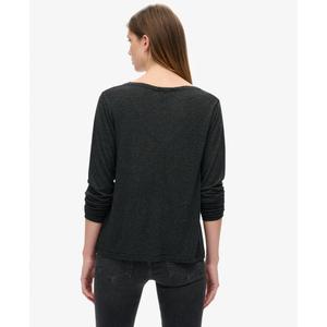 Damen Langarmshirt mit V-Ausschnitt aus Jersey Superdry image-3