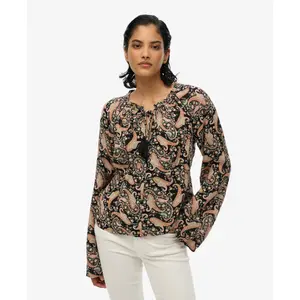 Blusa estampada de mangas longas para mulher Superdry image-0