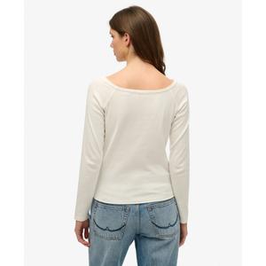 Langärmliges Off-Shoulder-T-Shirt für Frauen Superdry Bardot image-2