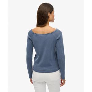 Langärmliges Off-Shoulder-T-Shirt für Frauen Superdry Bardot image-2