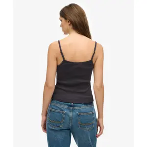 Camiseta sin mangas con botón y estampado para mujer Superdry Athletic Essentials image-2