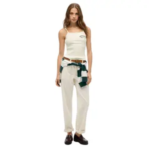 Camiseta sin mangas con botón y estampado para mujer Superdry Athletic Essentials image-2