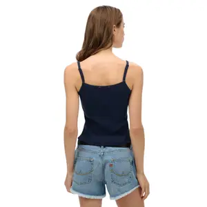 Camiseta sin mangas con botón y estampado para mujer Superdry Athletic Essentials image-3