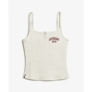 Buttoned tank top with print for women Superdry Athletic Essentials image-0