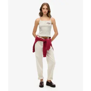 Buttoned tank top with print for women Superdry Athletic Essentials image-1