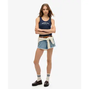 Damski wzorzysty tank top Superdry Athletic Essentials image-2