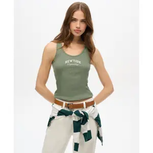 Damski wzorzysty tank top Superdry Athletic Essentials image-1